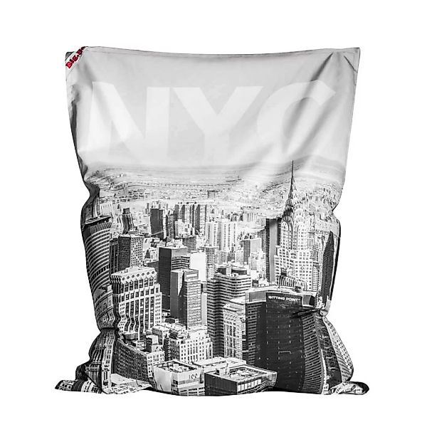 Sitzkissen in Schwarz Weiß New York Motiv günstig online kaufen