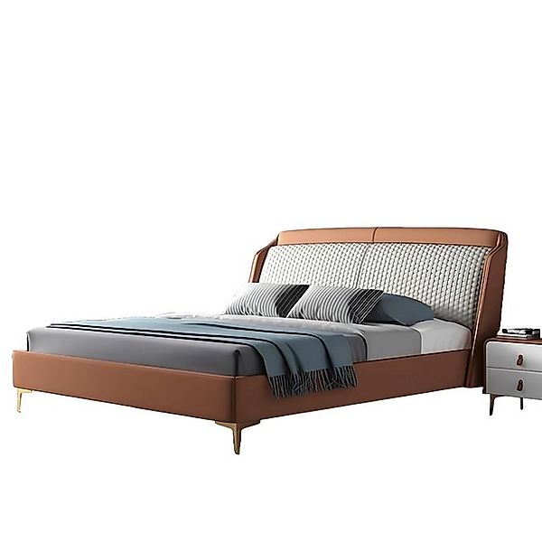 JVmoebel Bett Bett Polster Design Luxus Doppel Hotel Ehe Schlaf Zimmer Lede günstig online kaufen