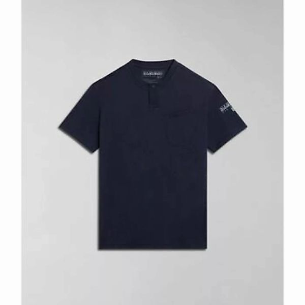Napapijri  T-Shirts & Poloshirts S-MELVILLE NP0A4HQL-176 BLU MARINE günstig online kaufen