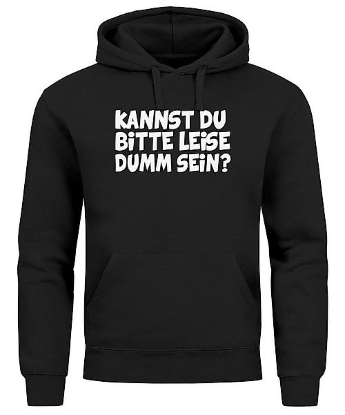 MoonWorks Hoodie Hoodie Herren Sarkasmus Spruch Kannst du bitte leise dumm günstig online kaufen