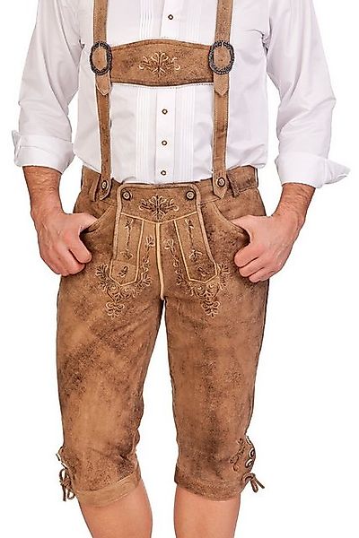 Spieth & Wensky Trachtenlederhose Kniebundlederhose - NEPOMUK - hasel günstig online kaufen