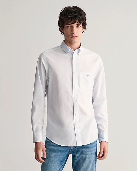 Gant Langarmhemd "REG POPLIN BANKER SHIRT", Banker Stripe Popeline, leichte günstig online kaufen