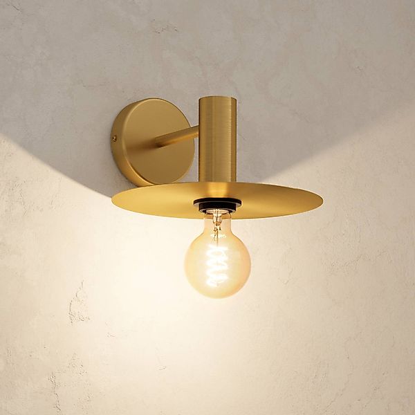 Wandleuchte Escandell in Messing gebürstet günstig online kaufen