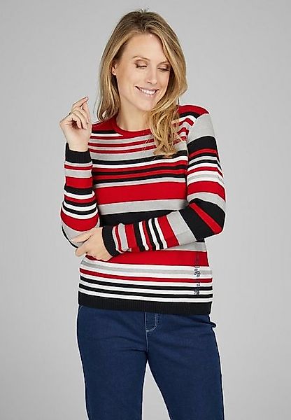 Rabe Strickpullover Rabe Trendiger Rundhalspullover mit seitlichem Wording günstig online kaufen