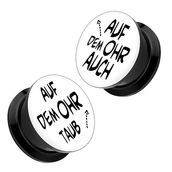Taffstyle Plug Picture Tunnel Plug 1 günstig online kaufen