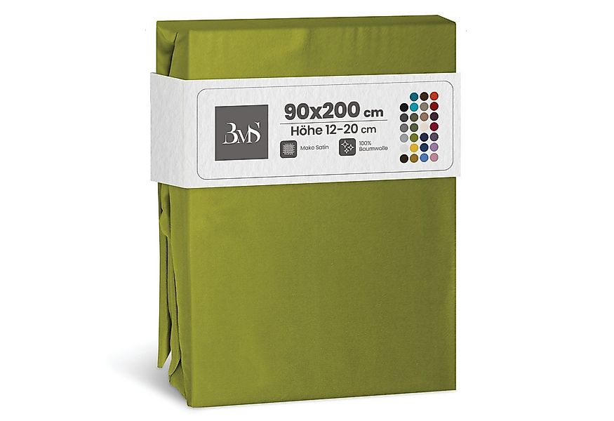 BETTWAESCHE-MIT-STIL Spannbettlaken Mako Satin Spannbettlaken, Matratzenhöh günstig online kaufen