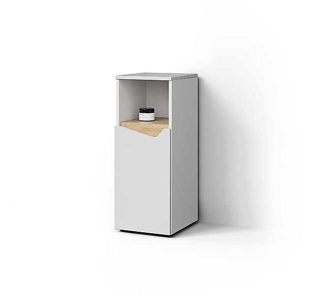Livinity® Midischrank Timavo, Weiß/Artisan-Eiche, 30 x 74.5 cm mit Tür und günstig online kaufen
