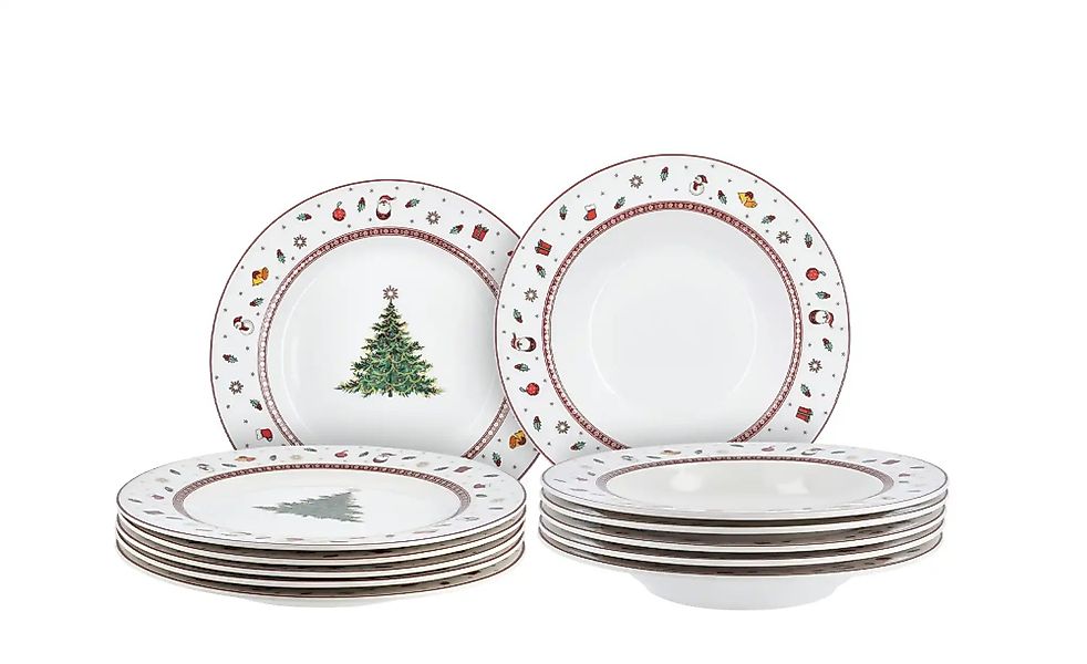 Peill+Putzler Weihnachts-Tafelservice  Santa ¦ weiß ¦ Porzellan Weihnachten günstig online kaufen