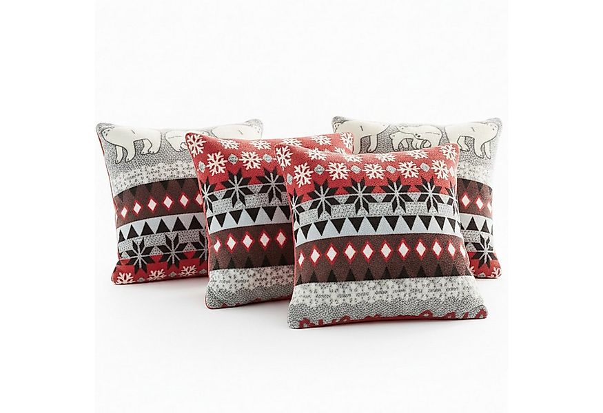 NYVI Dekokissen Dekokissen Kissenbezug CozyBear 40x40 cm für Weihnachten, S günstig online kaufen