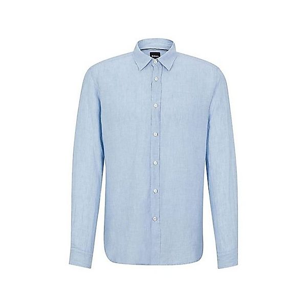 HUGO Langarmhemd blau regular fit (1-tlg) günstig online kaufen