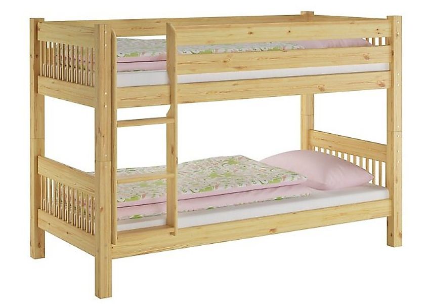 ERST-HOLZ Etagenbett Kinderstockbett 90 x 200 Kiefer Massiv Etagenbett Nisc günstig online kaufen