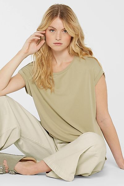 SENSES.THE LABEL Rundhalsshirt mit überschnittenen Schultern günstig online kaufen