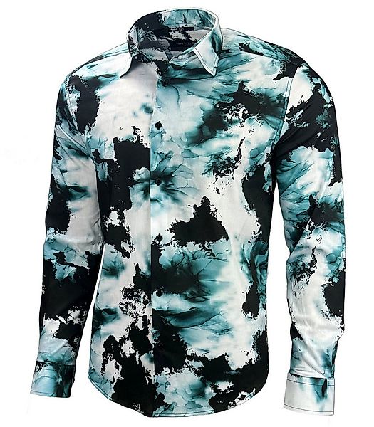 Baxboy Langarmhemd Baxboy Herren Batik Style Hemd Freizeitshemd Langarm Cas günstig online kaufen
