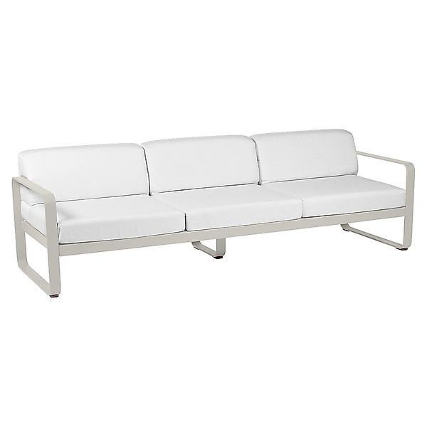 Bellevie 3-Sitzer Lounge-Sofa A5 Lehmgrau 81 Grauweiß günstig online kaufen