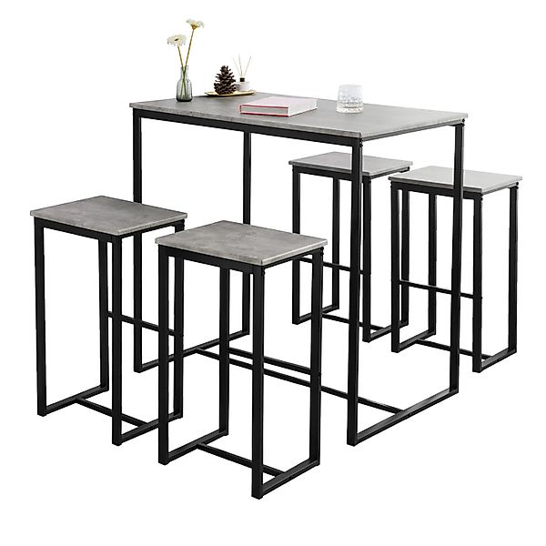 SoBuy Bartisch OGT15, 5-teilig Bartisch mit günstig online kaufen