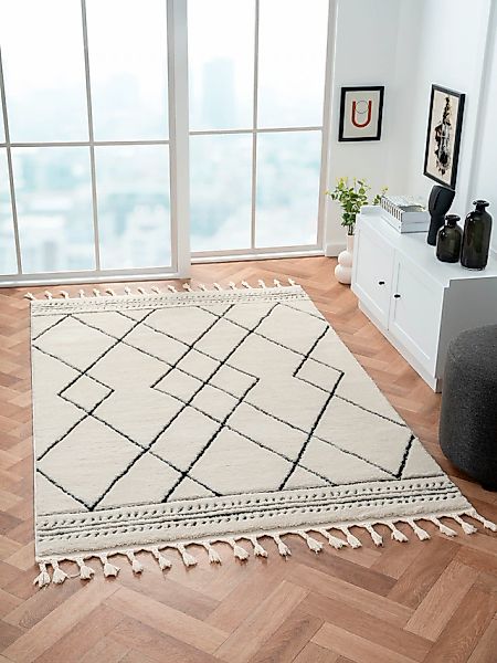 Myflair Möbel & Accessoires Hochflor-Teppich »Moroccan Design Lagerräumung« günstig online kaufen