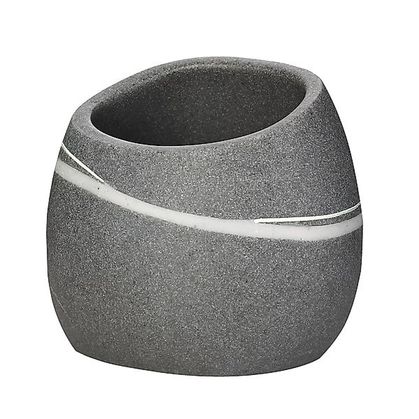 Ridder Badaccessoire-Set Aufbewahrungsbecher Little Rock grau günstig online kaufen
