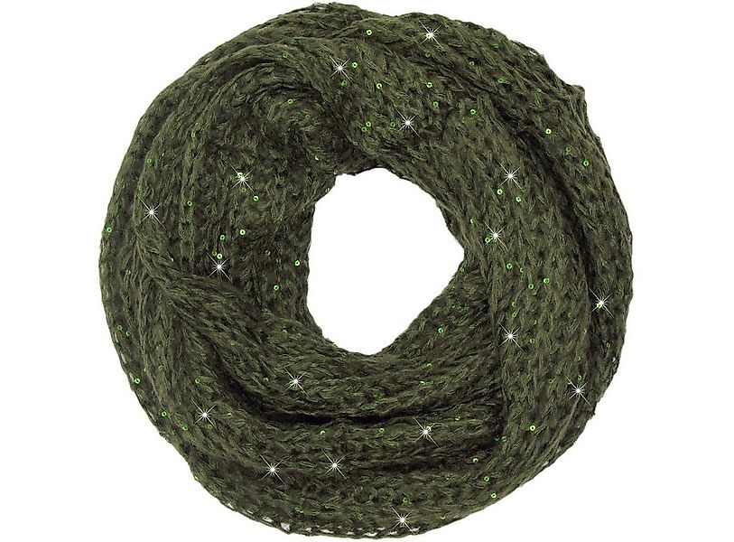 Caspar Loop SC330 weicher Damen Strick Loop mit Pailletten günstig online kaufen