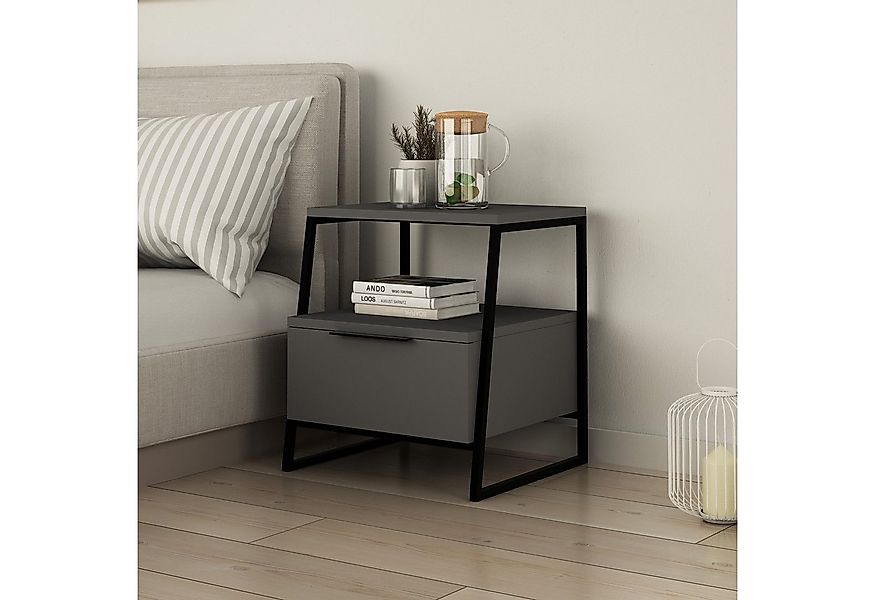 Decortie Nachttisch Pal Moderner Nachttisch, 45 x 41 x 50 cm (1 Tisch), Mod günstig online kaufen