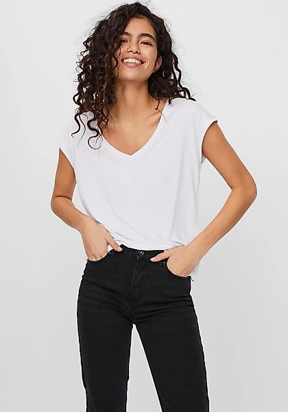 Vero Moda T-Shirt VMFILLI SS V-NECK TEE GA NOOS günstig online kaufen