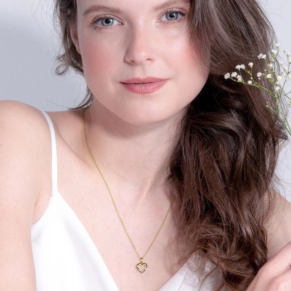 Amoonic Herzkette Halskette Damen Silber 925 günstig online kaufen