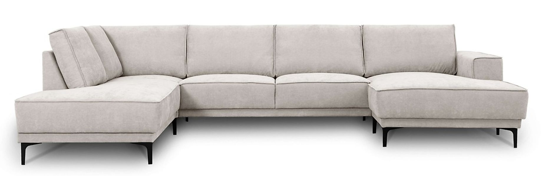 OTTO home Wohnlandschaft "XXL Sofa Oland, Struktur, Flachgewebe, Luxus-Micr günstig online kaufen