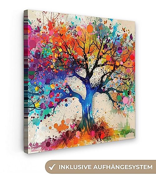 OneMillionCanvasses® Leinwandbild Baum des Lebens - Natur - Farbenfroh - Ba günstig online kaufen