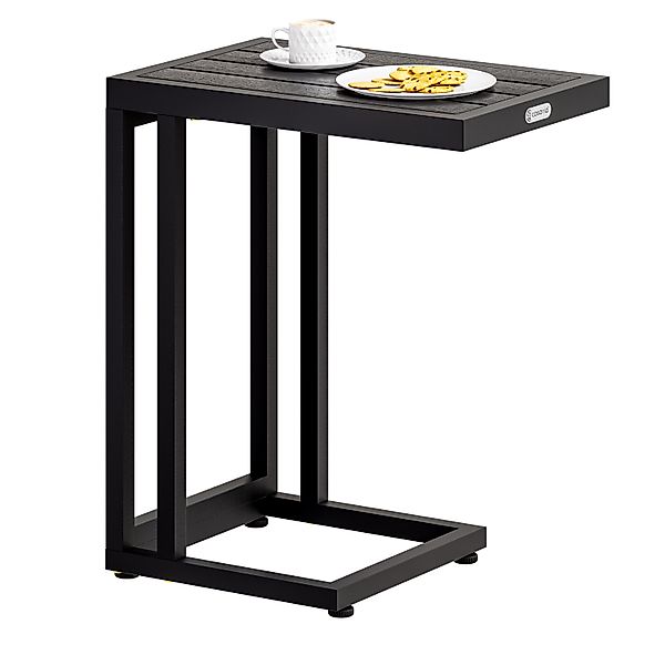 Beistelltisch Schwarz WPC 65,5x50x40cm günstig online kaufen