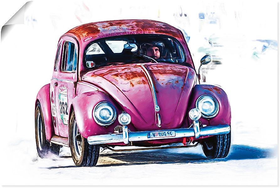 Artland Poster »Kleiner Flitzer« Auto 1 Stk. tlg. als Alubild, Leinwandbild günstig online kaufen