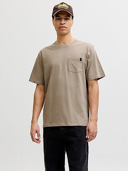 Jack & Jones Kurzarmshirt JJEDOVER SLUB TEE SS NOOS Baumwollmischung, relax günstig online kaufen