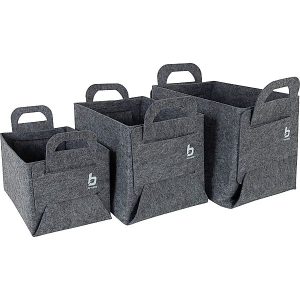 Bo-Camp Hängeregal Camping Filzkorb 3er Set günstig online kaufen