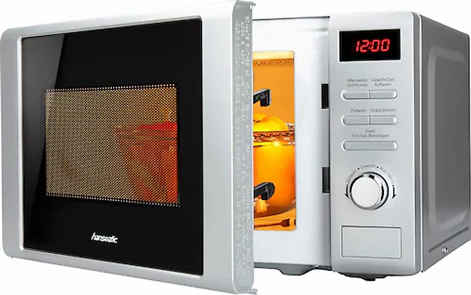 Hanseatic Mikrowelle »819021«, Grill, 700 W, Auftaufunktion, 8 Automatikpro günstig online kaufen