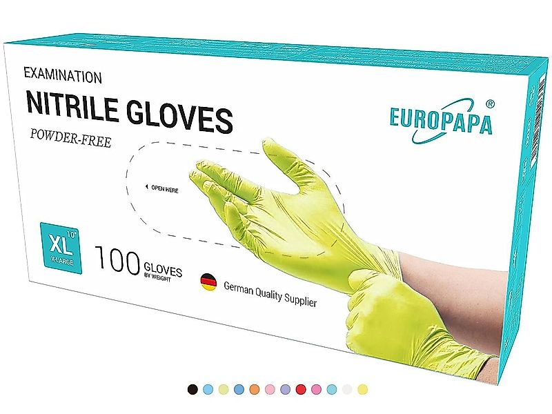 EUROPAPA Einweghandschuhe 1000x Nitrilhandschuhe Einweghandschuhe puderfrei günstig online kaufen