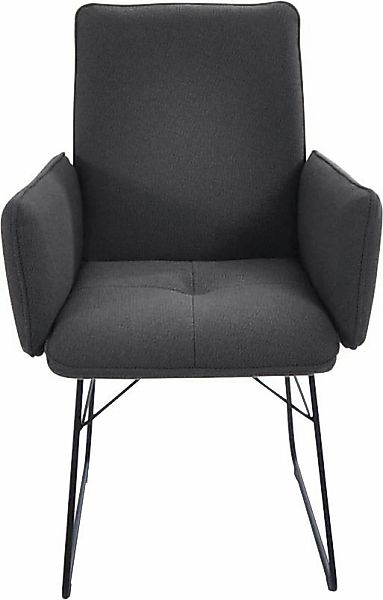 K+W Komfort & Wohnen Armlehnstuhl, 1 St., Flachgewebe Q2 2250, Drahtkufenge günstig online kaufen
