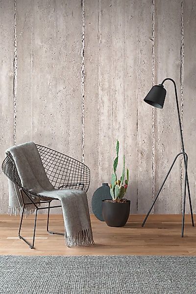 Livingwalls Fototapete Beton-Optik Grau und Creme-Beige 159 x 280 cm AS-392 günstig online kaufen