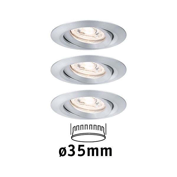 Paulmann "LED Einbauleuchte Nova Mini Coin Basisset schwenkbar rund 66mm 15 günstig online kaufen