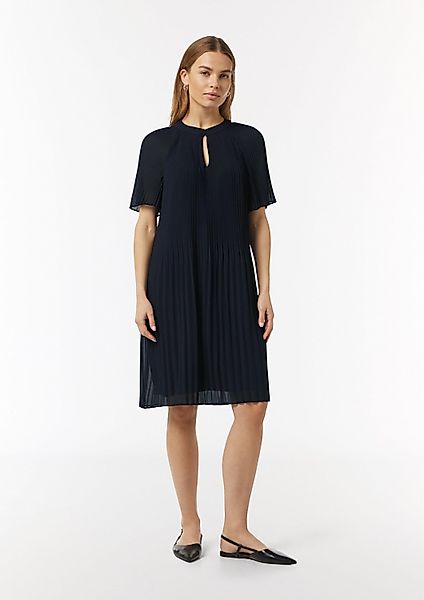 comma Minikleid Kleid Fließendes Plissee-Kleid aus günstig online kaufen