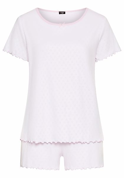 Vivance Dreams Shorty, (Packung, 3 tlg.), mit romantischem Ajourstrickmuste günstig online kaufen