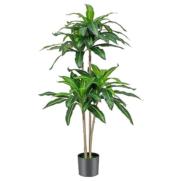 Costway Kunstpalme mit Topf & 92 Blättern für Garten Büro 140cm günstig online kaufen