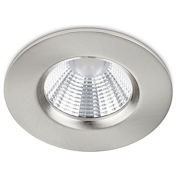 LED Einbaustrahler Zagros in Nickel-matt rund 5,5W 345lm IP65 günstig online kaufen