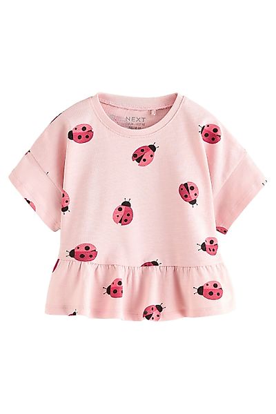 Next Schößchenshirt Kurzarmshirt mit Schößchen aus günstig online kaufen