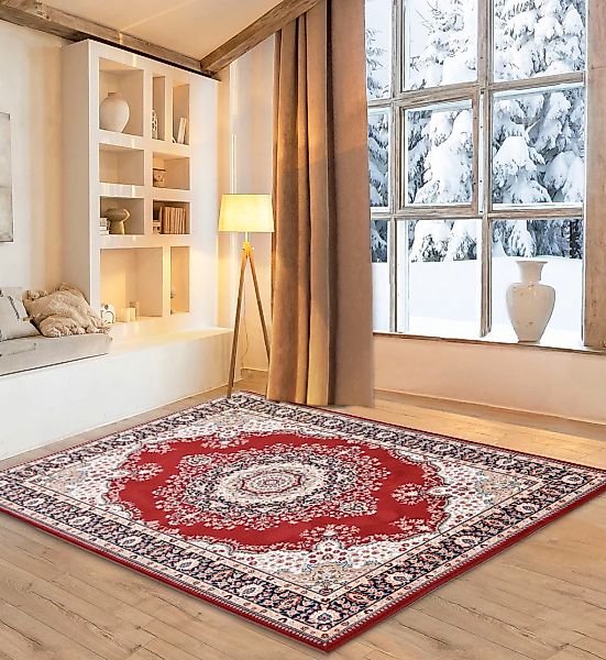 my home Wollteppich "Oriental D3" rechteckig 10 mm Höhe reine Wolle, Orient günstig online kaufen