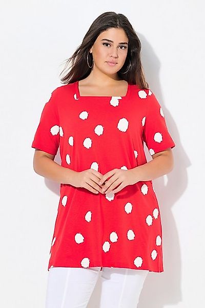 Ulla Popken T-Shirt Longshirt Punkte A-Linie günstig online kaufen