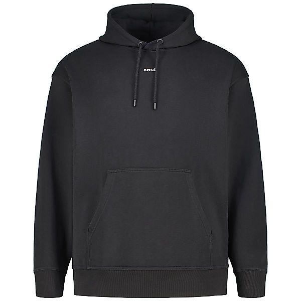 BOSS Hoodie aus Baumwolle Farbe schwarz Größe: 4XL günstig online kaufen