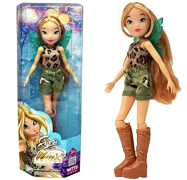 Winx Club Anziehpuppe Flora Fashion Puppe Winx Club Safari Look günstig online kaufen