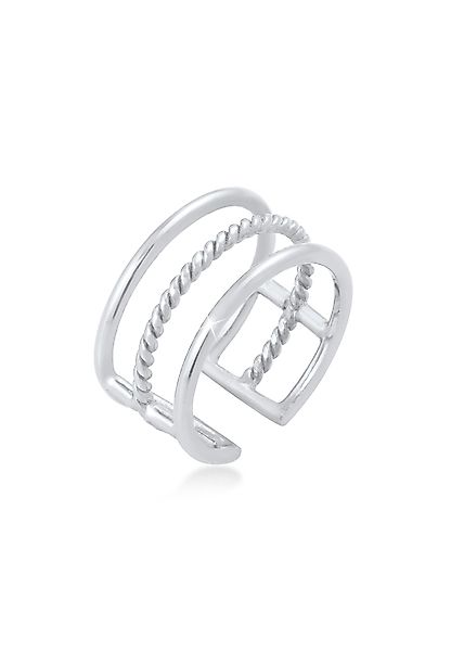 Elli Fingerring Offen Verstellbar 3-reihig Breit günstig online kaufen