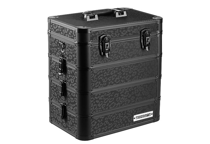 anndora Koffer Universal Etagenkoffer schwarz - 4 Ebenen, 0 Rollen, gepolst günstig online kaufen