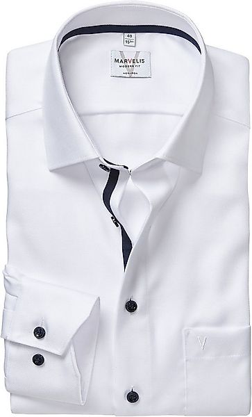 MARVELIS Langarmhemd Businesshemd, New-Kentkragen, modern fit günstig online kaufen