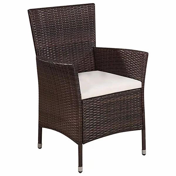 3-tlg. Bistro-set Poly Rattan Braun günstig online kaufen