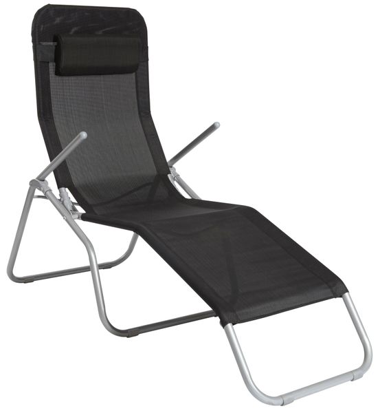 MERXX Gartenliege "XXL" Stahl/Textil, inkl. Kopfkissen günstig online kaufen